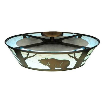Grizzly Bear on the Loose 47" Wide LED Semi-Flush Ceiling Fixture
