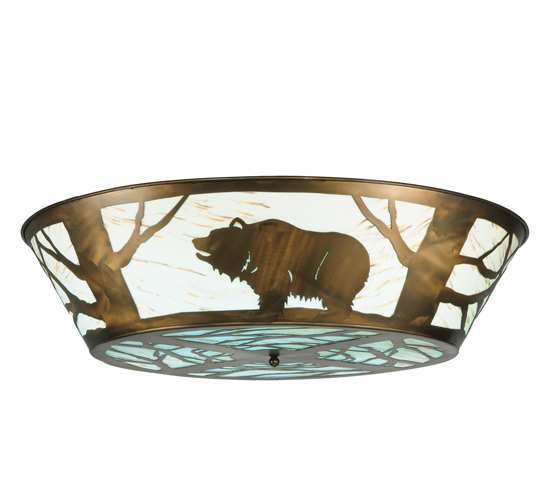 Grizzly Bear on the Loose 47" Wide LED Semi-Flush Ceiling Fixture