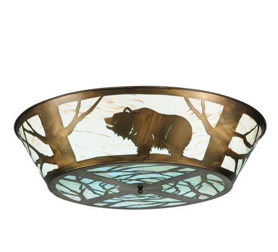 Grizzly Bear on the Loose 47" Wide LED Semi-Flush Ceiling Fixture