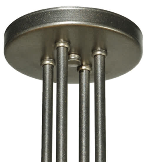 Zeta 4 Light 33" Wide Semi-Flush Ceiling Fixture