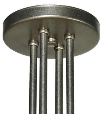 Zeta 4 Light 33" Wide Semi-Flush Ceiling Fixture