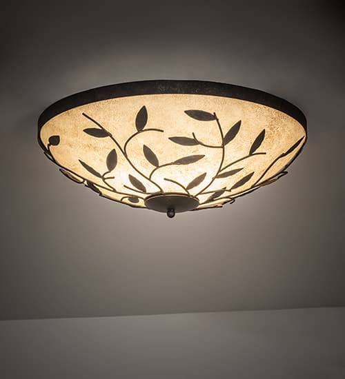 Branches 3 Light 24" Wide Flush Mount Bowl Ceiling Fixture