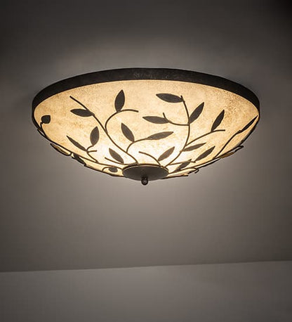 Branches 3 Light 24" Wide Flush Mount Bowl Ceiling Fixture