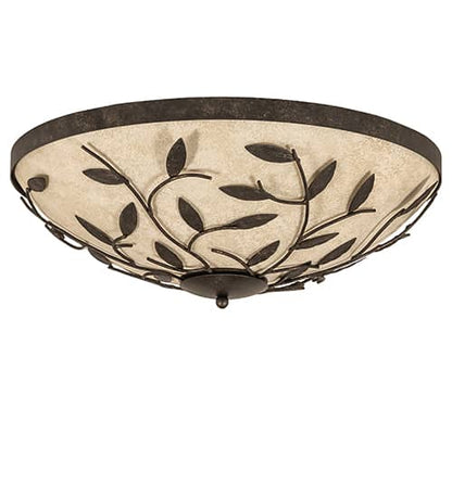 Branches 3 Light 24" Wide Flush Mount Bowl Ceiling Fixture
