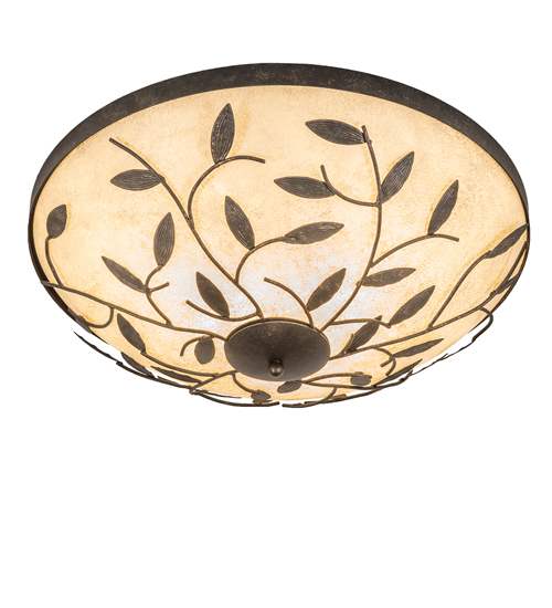 Branches 3 Light 24" Wide Flush Mount Bowl Ceiling Fixture