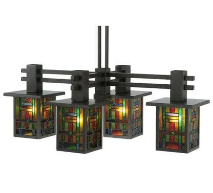 Hausman Mission 4 Light 24" Wide Chandelier