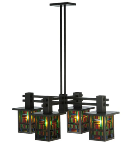 Hausman Mission 4 Light 24" Wide Chandelier