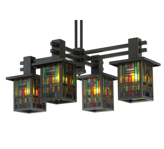 Hausman Mission 4 Light 24" Wide Chandelier