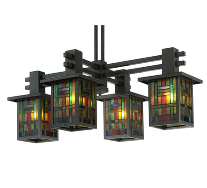 Hausman Mission 4 Light 24" Wide Chandelier