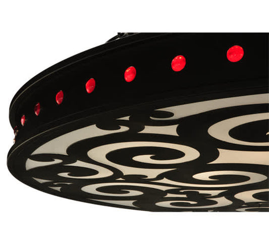 Jules 16 Light 72" Wide Semi-Flush Drum Ceiling Fixture