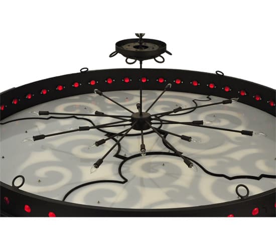 Jules 16 Light 72" Wide Semi-Flush Drum Ceiling Fixture