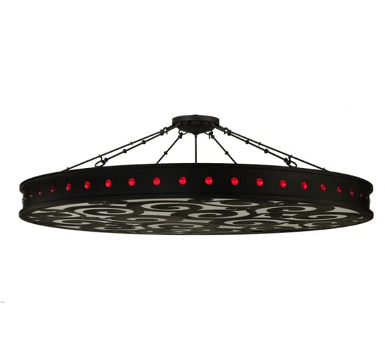 Jules 16 Light 72" Wide Semi-Flush Drum Ceiling Fixture