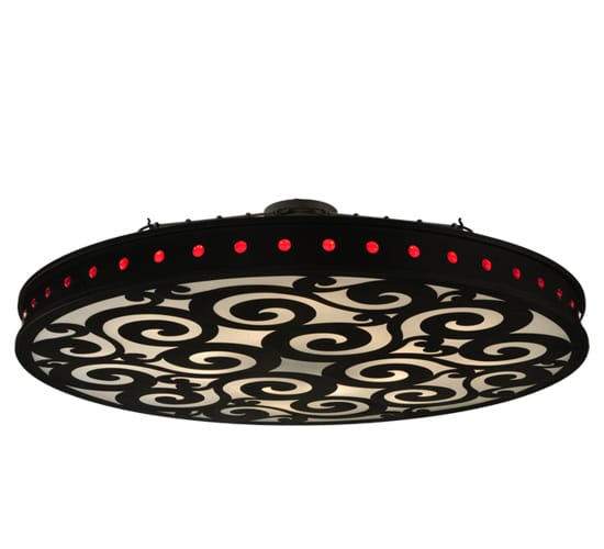 Jules 16 Light 72" Wide Semi-Flush Drum Ceiling Fixture