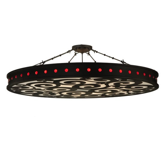 Jules 16 Light 72" Wide Semi-Flush Drum Ceiling Fixture