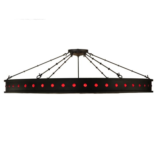 Jules 16 Light 72" Wide Semi-Flush Drum Ceiling Fixture