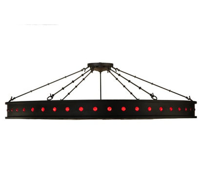 Jules 16 Light 72" Wide Semi-Flush Drum Ceiling Fixture
