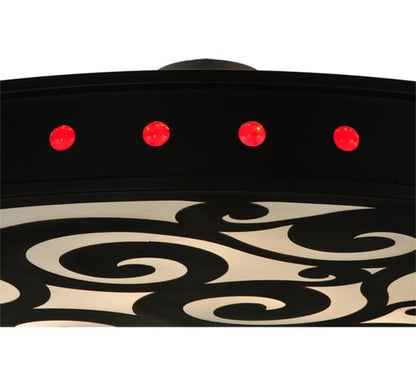 Jules 16 Light 72" Wide Semi-Flush Drum Ceiling Fixture