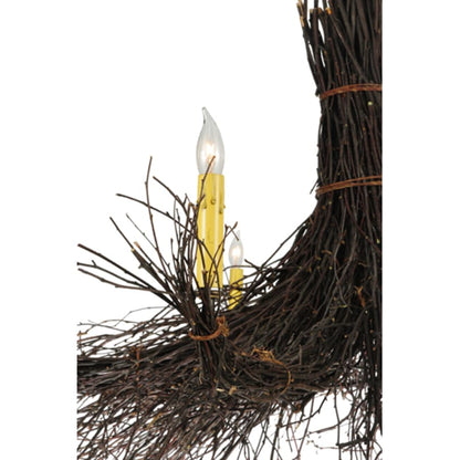 Meyda Tiffany Twigs 8 Light 64" Wide Taper Candle Style Chandelier