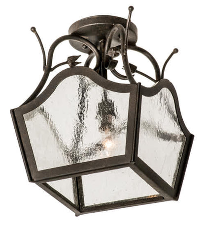 Terena 14" Wide Semi-Flush Square Ceiling Fixture