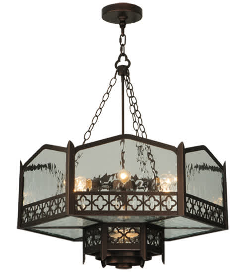 Church 6 Light 30" Wide Abstract Pendant