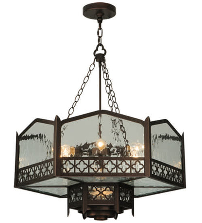 Church 6 Light 30" Wide Abstract Pendant