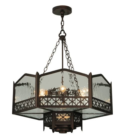 Church 6 Light 30" Wide Abstract Pendant