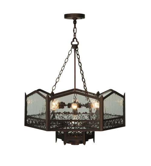 Church 6 Light 30" Wide Abstract Pendant