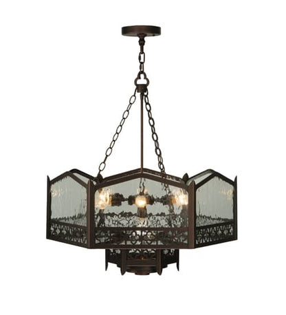 Church 6 Light 30" Wide Abstract Pendant