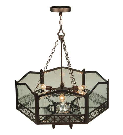 Church 6 Light 30" Wide Abstract Pendant