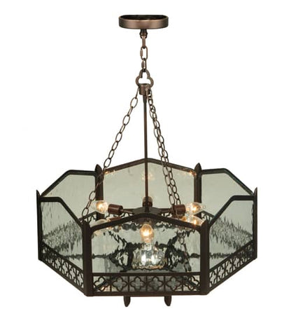 Church 6 Light 30" Wide Abstract Pendant