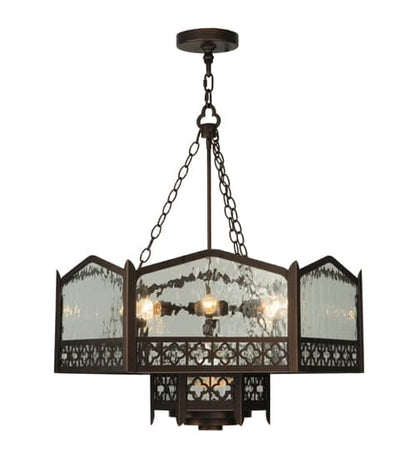 Church 6 Light 30" Wide Abstract Pendant