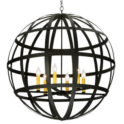 Atlas 6 Light 42" Wide Taper Candle Pendant