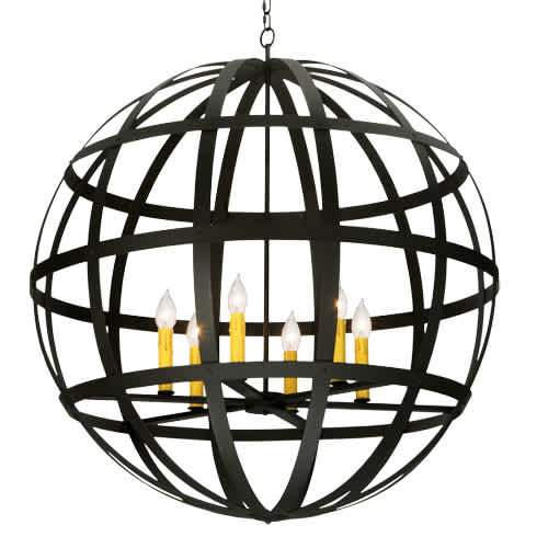 Atlas 6 Light 42" Wide Taper Candle Pendant