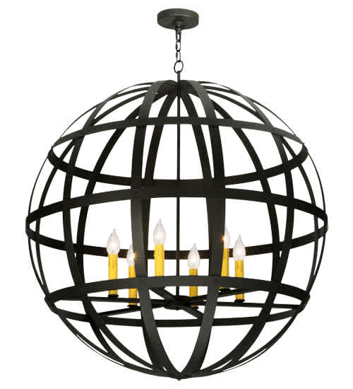Atlas 6 Light 42" Wide Taper Candle Pendant