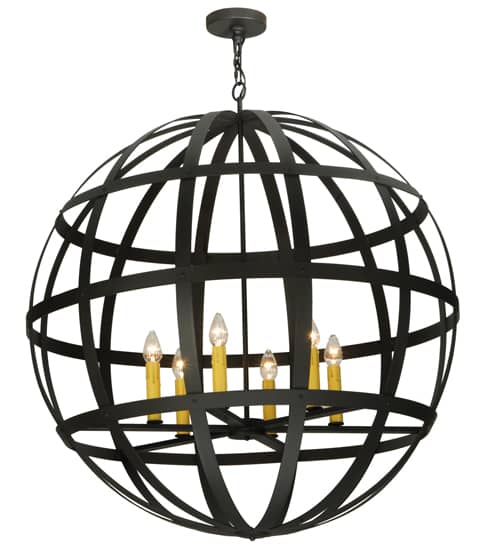 Atlas 6 Light 42" Wide Taper Candle Pendant