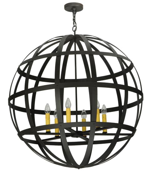Atlas 6 Light 42" Wide Taper Candle Pendant