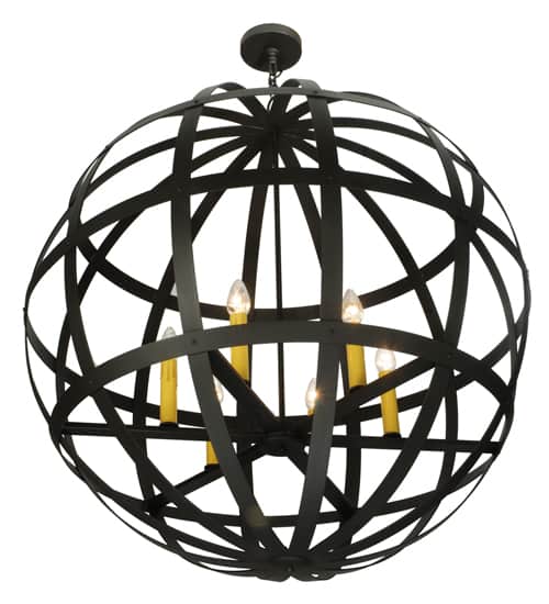 Atlas 6 Light 42" Wide Taper Candle Pendant