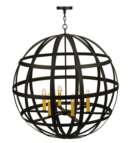 Atlas 6 Light 42" Wide Taper Candle Pendant