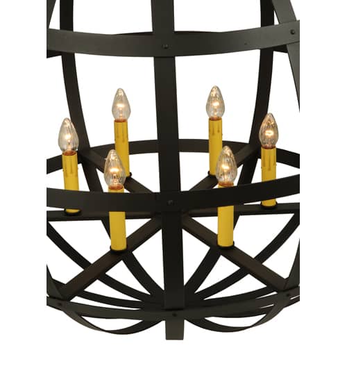 Atlas 6 Light 42" Wide Taper Candle Pendant