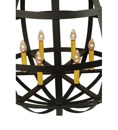 Atlas 6 Light 42" Wide Taper Candle Pendant