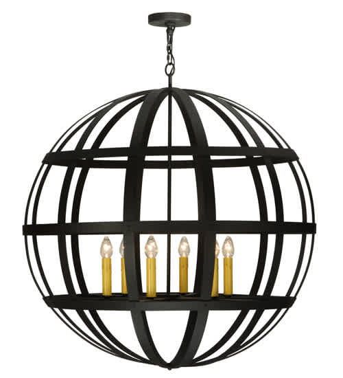 Atlas 6 Light 42" Wide Taper Candle Pendant