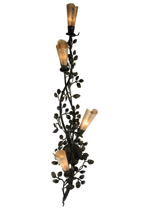 11" W Vinca Vine 4 Light Wall Sconce