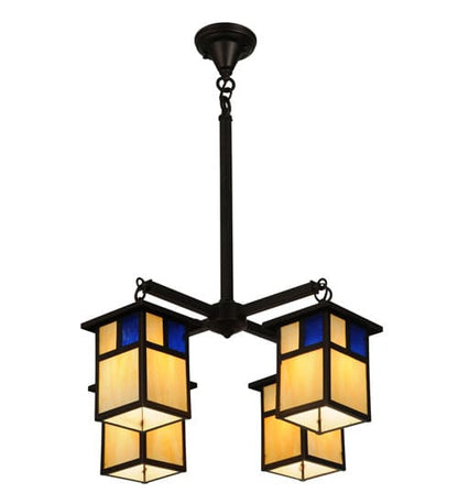 Hyde Park T Mission 4 Light 25" Wide Chandelier