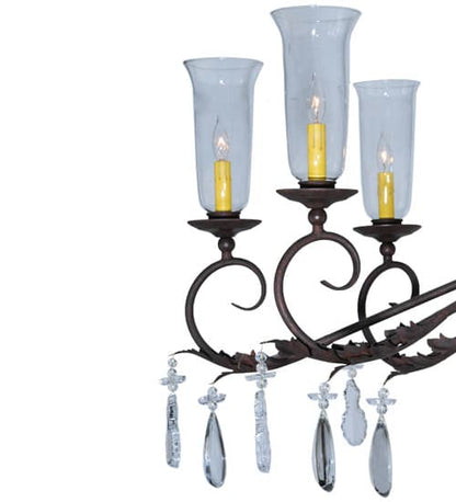 Windsor 14 Light 38" Wide Crystal Candle Style Chandelier - Custom Finish