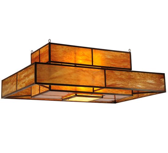 Fellowship 8 Light 72" Wide Semi-Flush Ceiling Fixture