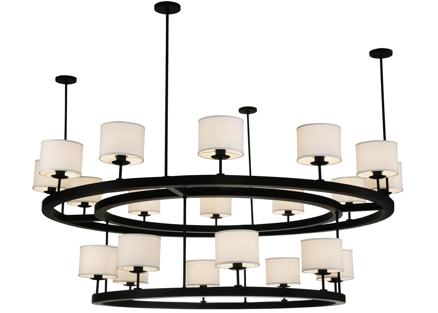 81" W Chestnut Hill 2 Tier Semi-Flushmount Ceiling Fixture