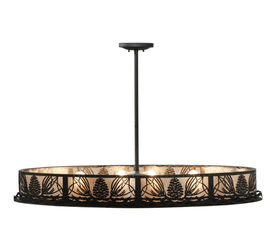 Mountain Pine 8 Light 24" Wide Linear Pendant