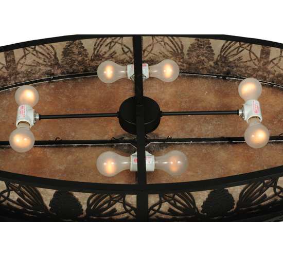 Mountain Pine 8 Light 24" Wide Linear Pendant