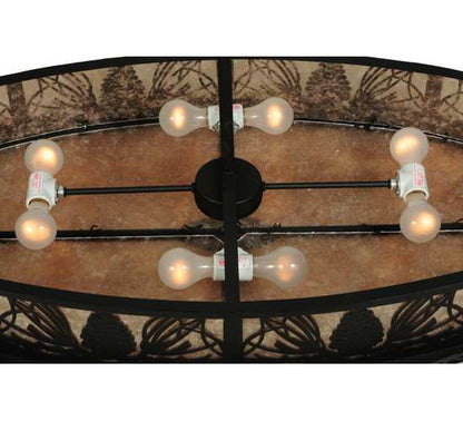 Mountain Pine 8 Light 24" Wide Linear Pendant