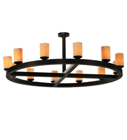 Horizon Ring 12 Light 61" Wide Semi-Flush Ceiling Fixture